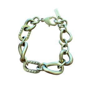 Jewelmint Antique Gold Tone Chain Link Bracelet